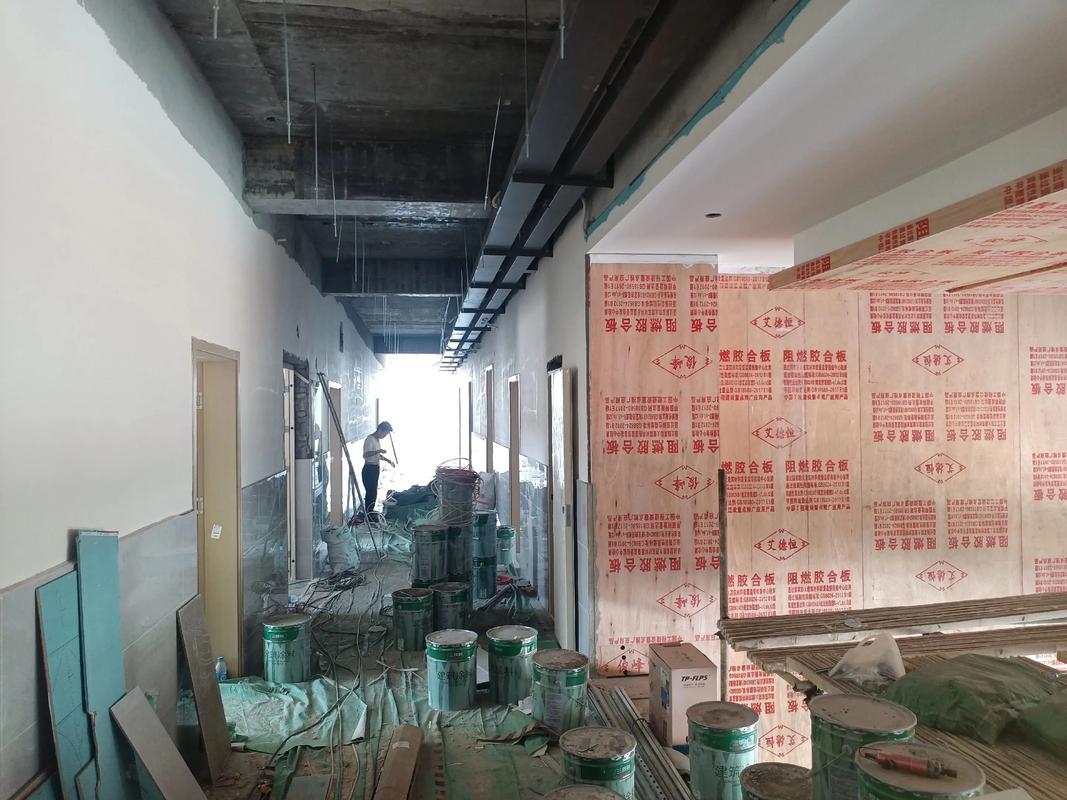 住宅吊顶B1级阻燃板安装现场实景