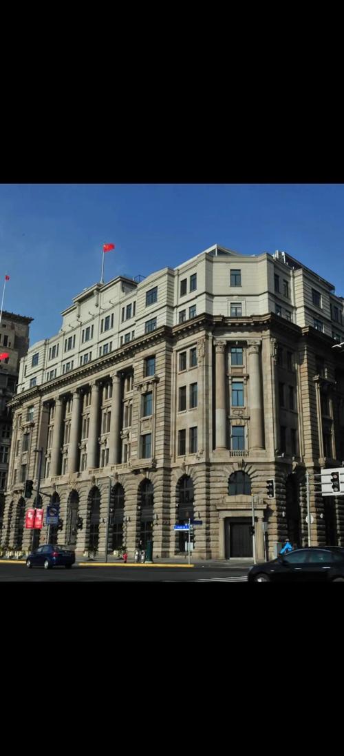 民国上海外滩建筑外观摄影明信片