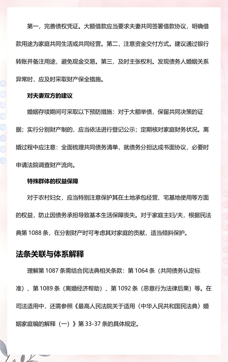 民法典夫妻共同债务认定规则条文原文截图