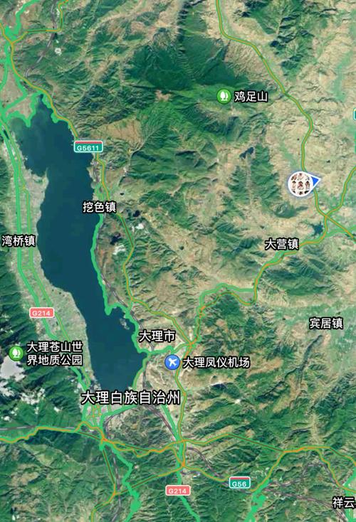 民宿周边卫星地图实拍示意图