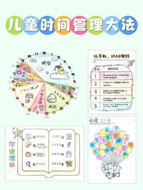 儿童睡前流程SOP卡片实物图