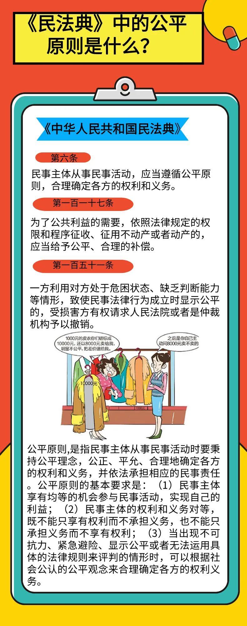 民法典公平原则条文注解页