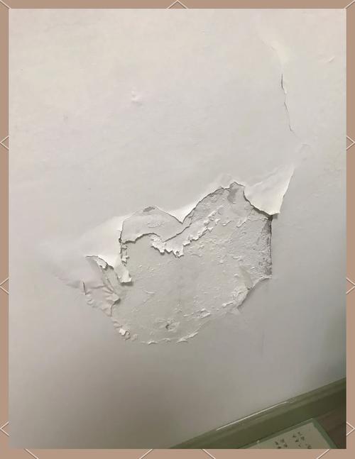 装修墙面未做防流挂流痕实拍