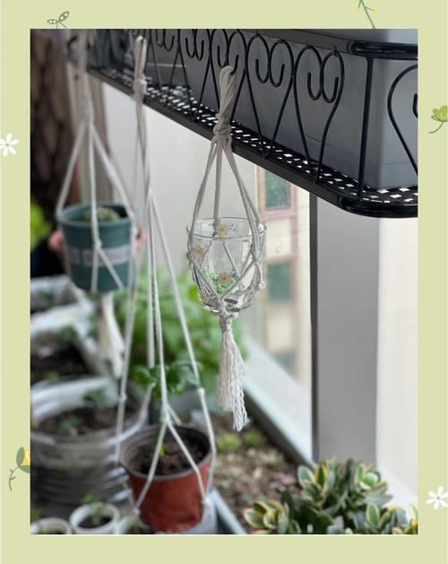 手工制作垂吊花盆挂钩DIY