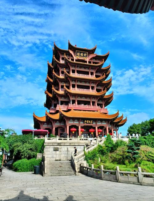 武汉黄鹤楼顶层观景台水泥栏杆