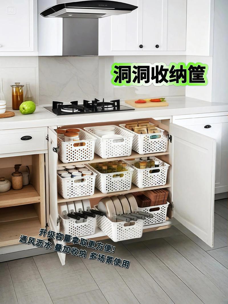 厨房镂空收纳筐防潮透气效果图