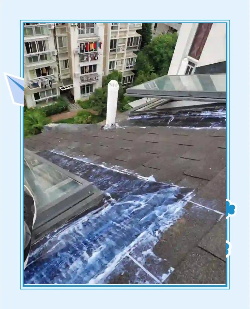 装修前老顶楼斜顶漏雨旧屋面