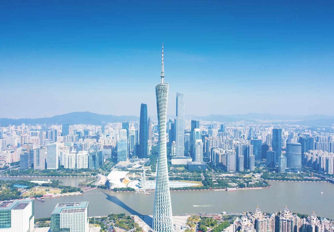 花城广场广州塔全景