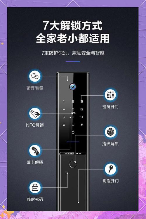 智能门锁后面板隐藏式机械钥匙孔设计图