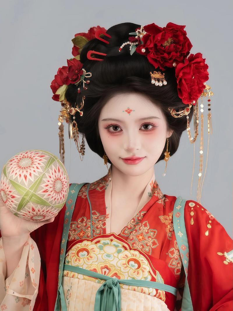 汉服妆娘化妆过程
