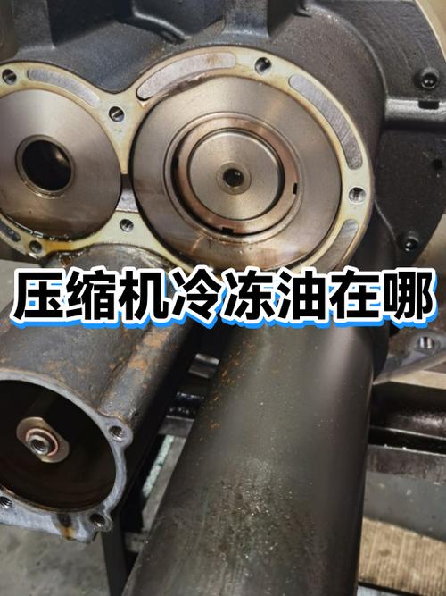 汽车空调压缩机冷冻油检查位置图