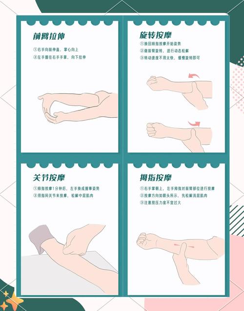 轻度妈妈手腕疼痛拉伸动作示范图