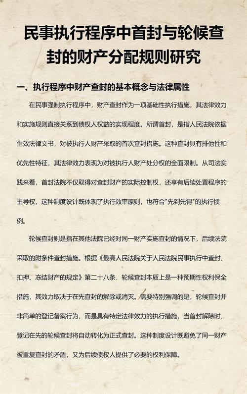 多债权人财产保全轮候排序示意图
