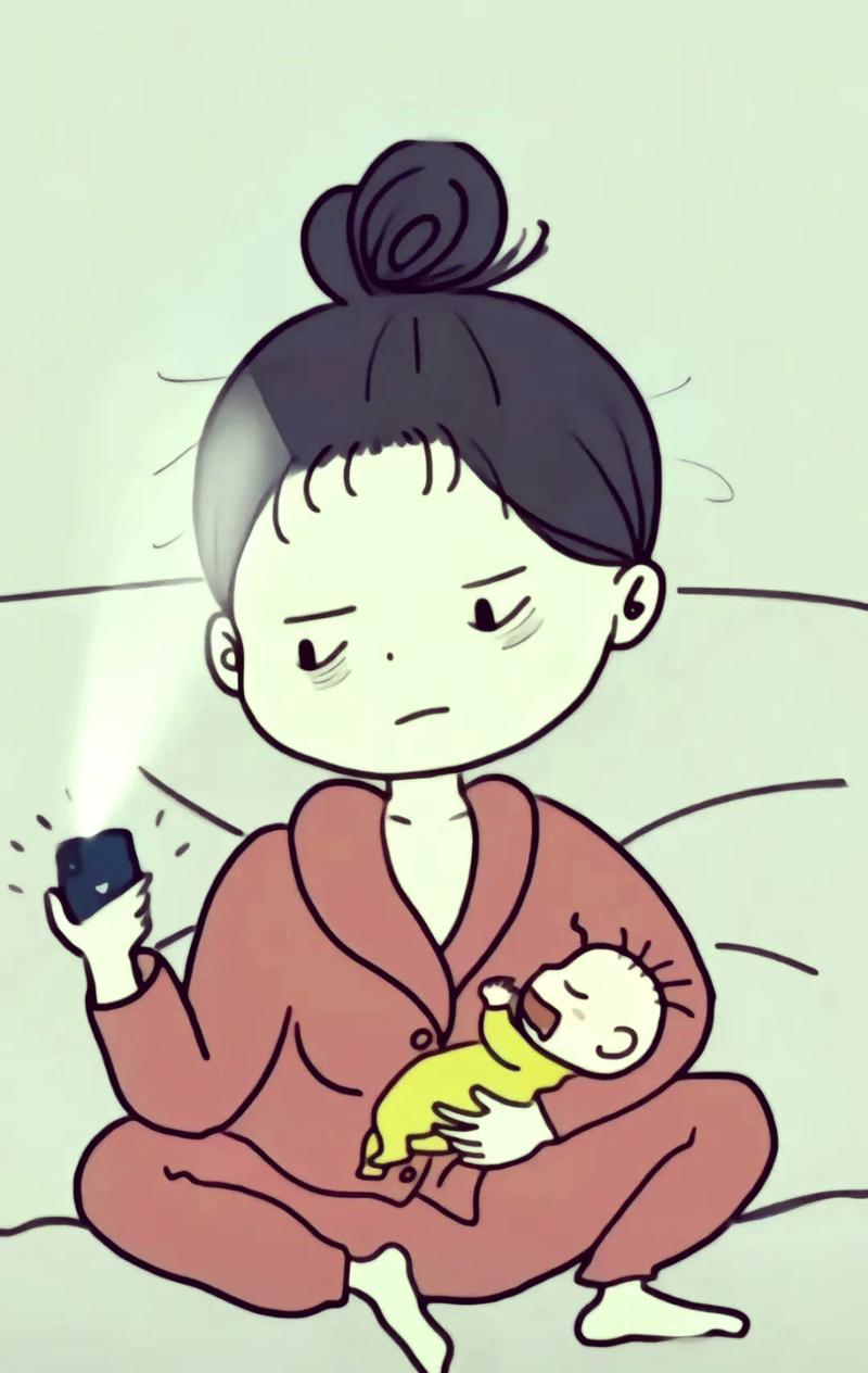 二胎家庭妈妈深夜哄哭唧唧大宝日常场景