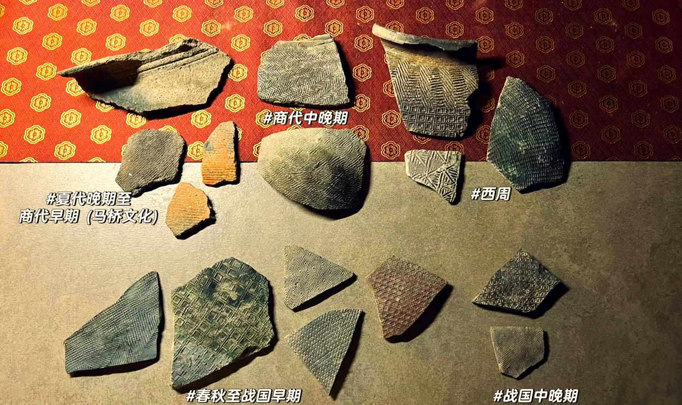 文保普法进社区给居民展示出土六朝陶片实物