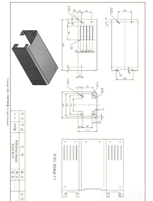 SolidWorks交叉折弯钣金展开对比图