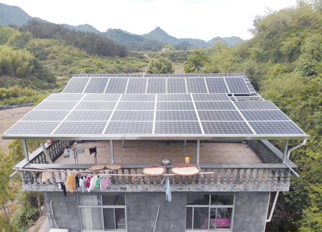 南京乡村自建房顶光伏太阳能板