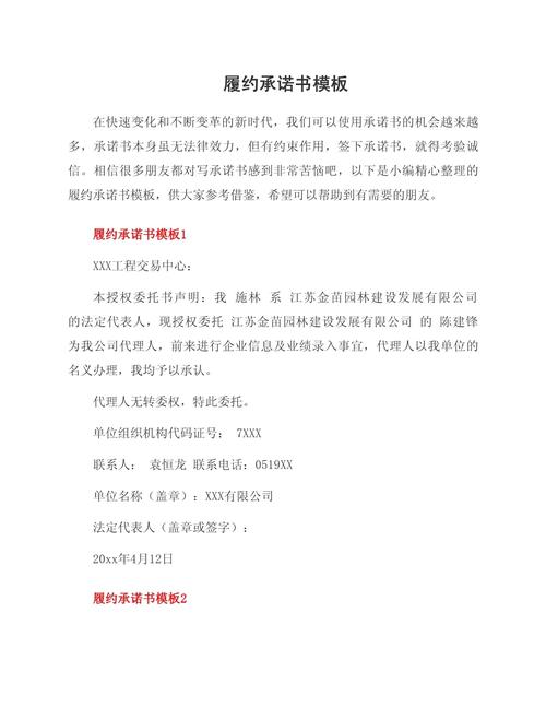 经纪合同履约模糊承诺条款示例