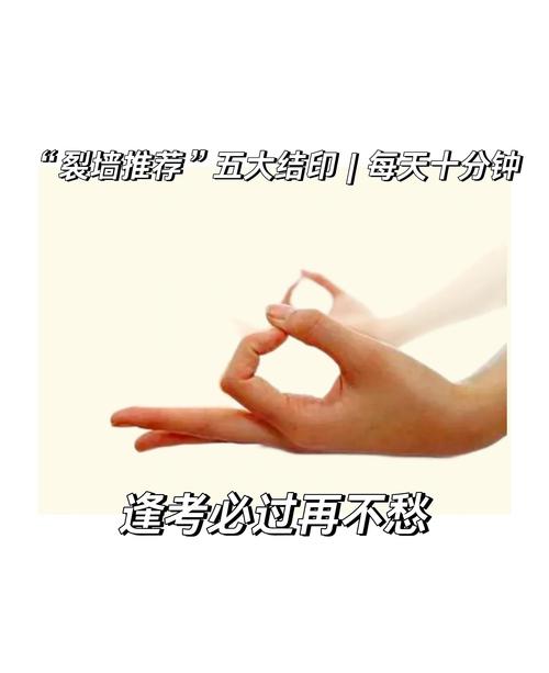 考场紧张时手掐虎口示意