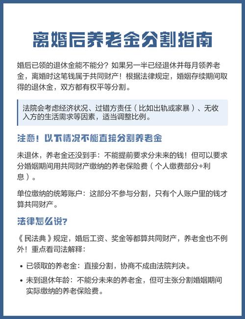 离婚养老保险金分割证据收集清单