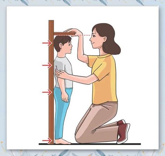 父母给幼儿测量身高的正确姿势图解