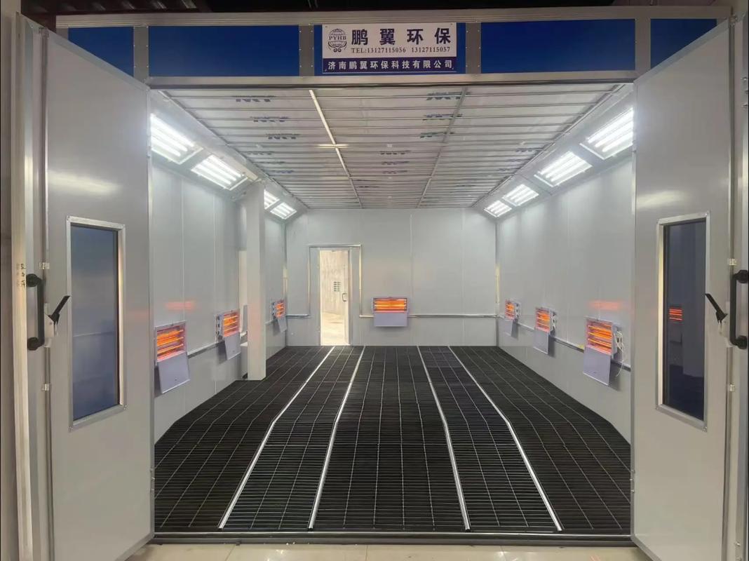 烤漆房施工现场装配细节图