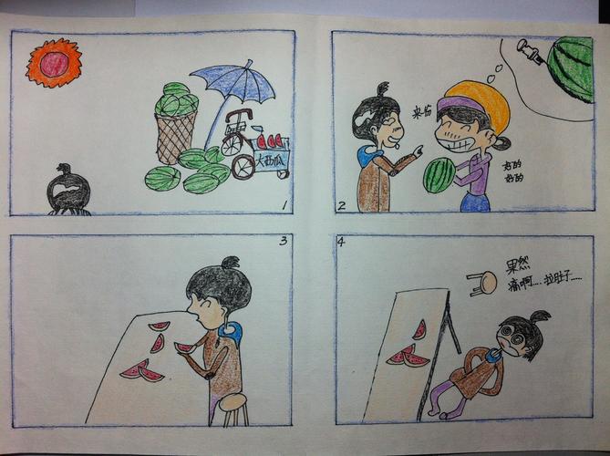 幼儿口语倒装句表达场景手绘图