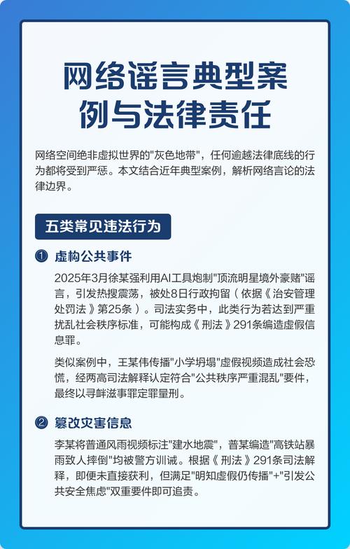 网络谣言法律责任类型划分对照表
