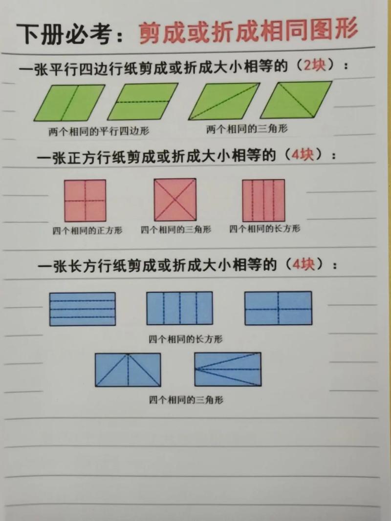 小学生用剪纸拼接推导长方形面积