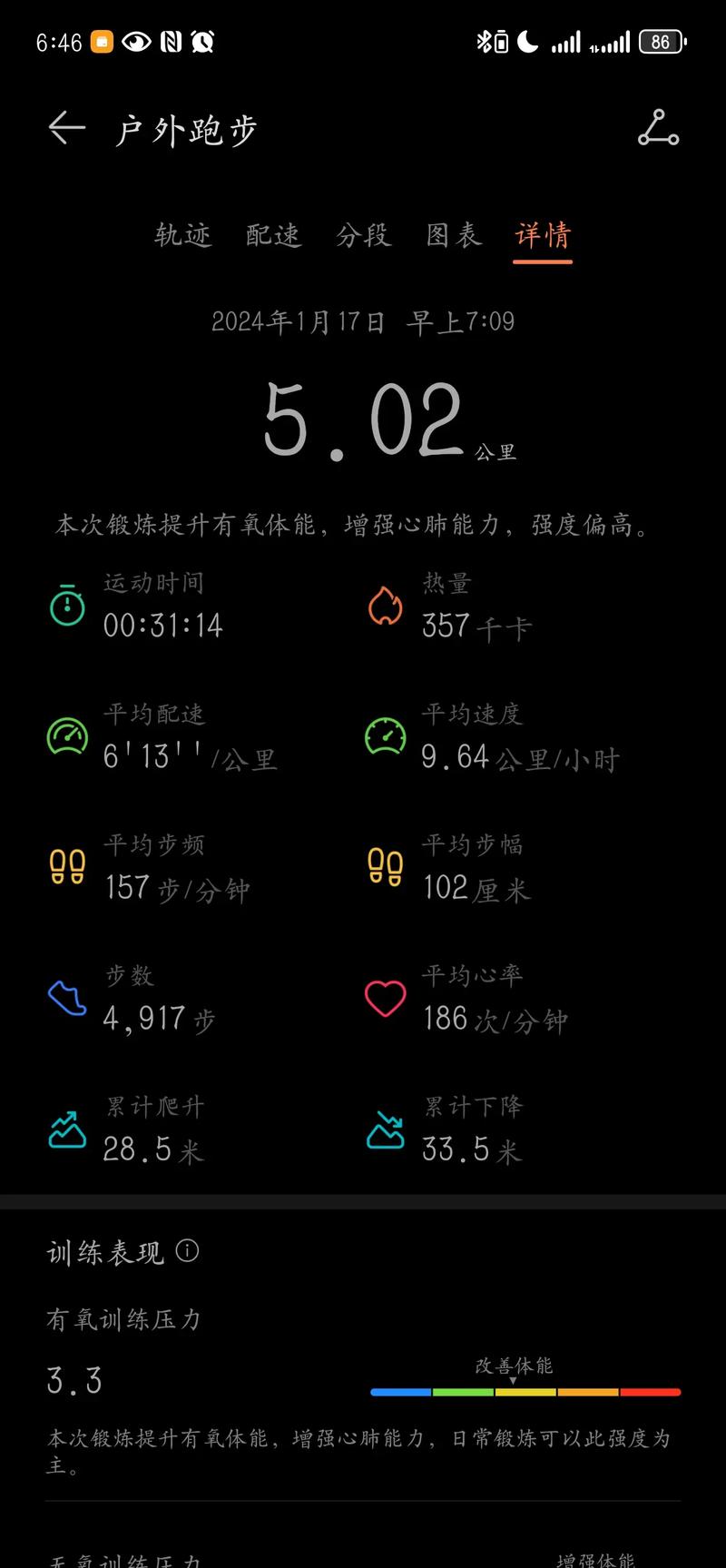 手机备忘录记录健身目标的截图