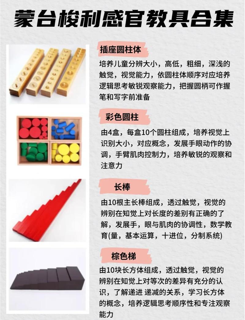 蒙台梭利教室幼儿专注操作教具