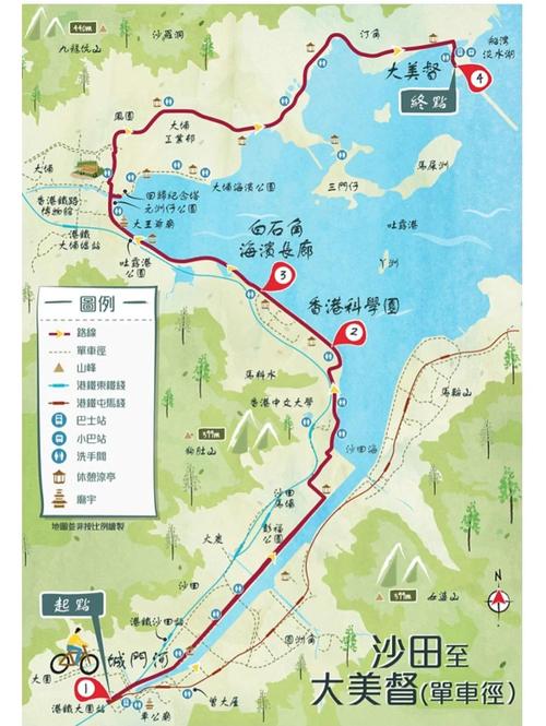 近郊骑行途中补水休息示意图