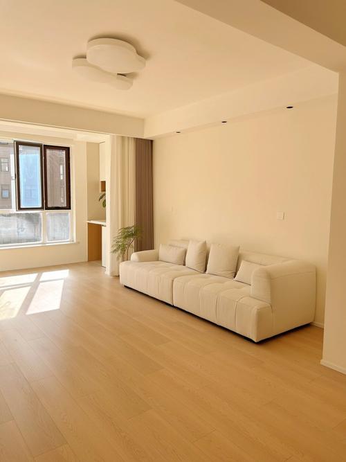 北方带地暖客厅瓷砖铺贴完工实景