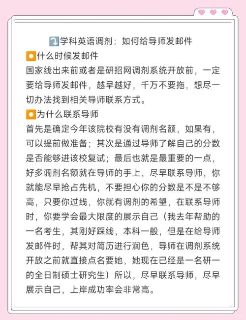 给导师发送调剂邮件的范例截图