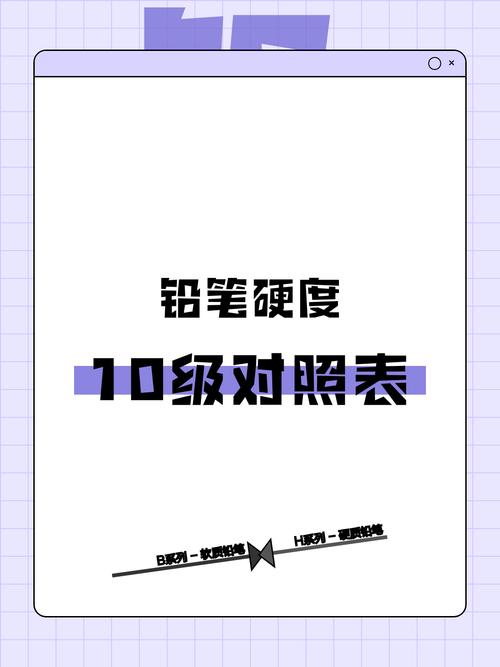 铅笔硬度等级对比样本展示