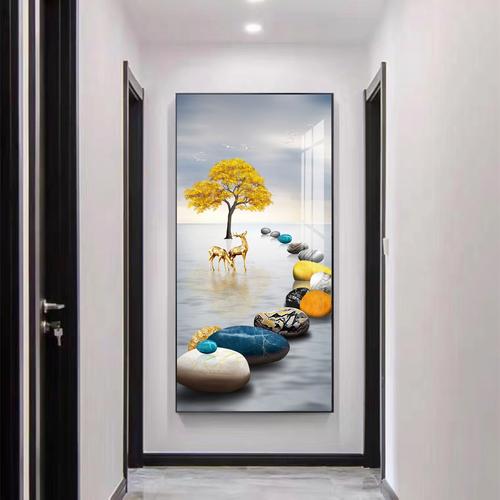 过道尽头端景装饰家庭画廊实景