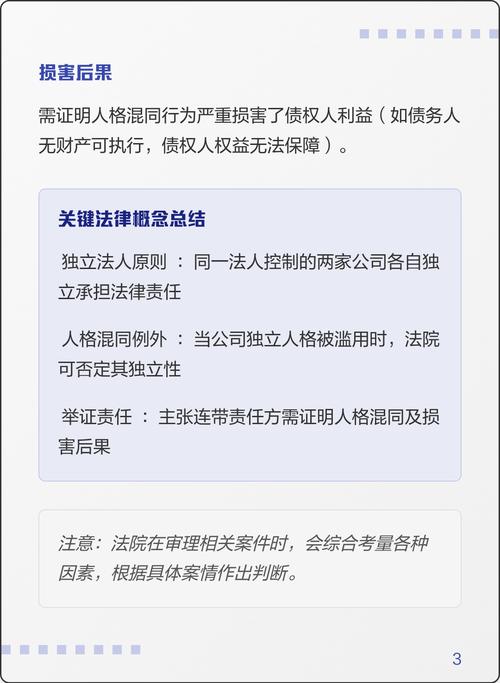 法人资格独立责任与连带责任对比示意图