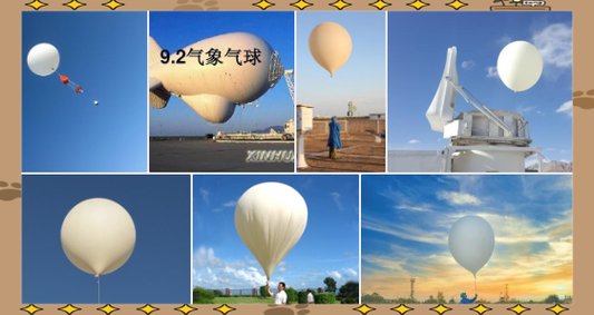 气象气球携带探空仪整体结构爆炸示意图