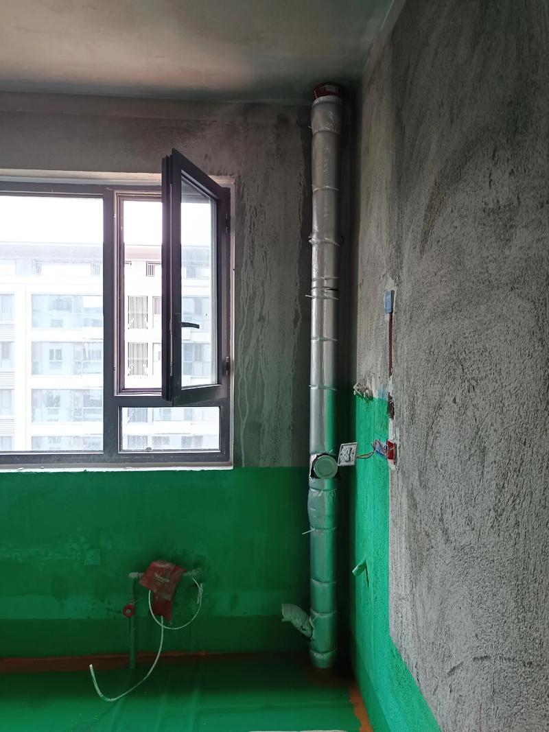 卫生间下水管包裹隔音棉完工实景图