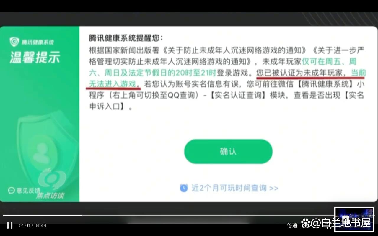 未成年人模式防沉迷界面截图