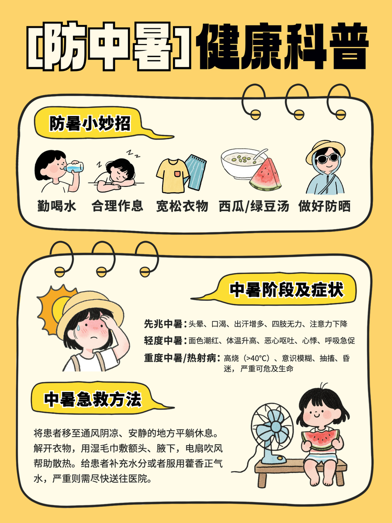 中暑了，第一步该做什么