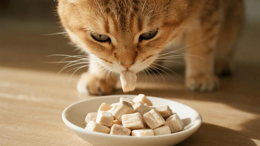 铲屎官往猫粮里额外加冻干的日常场景图