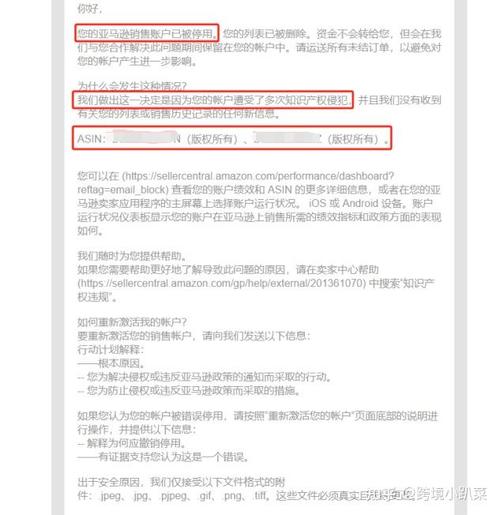 亚马逊选品侵权下架邮件通知截图