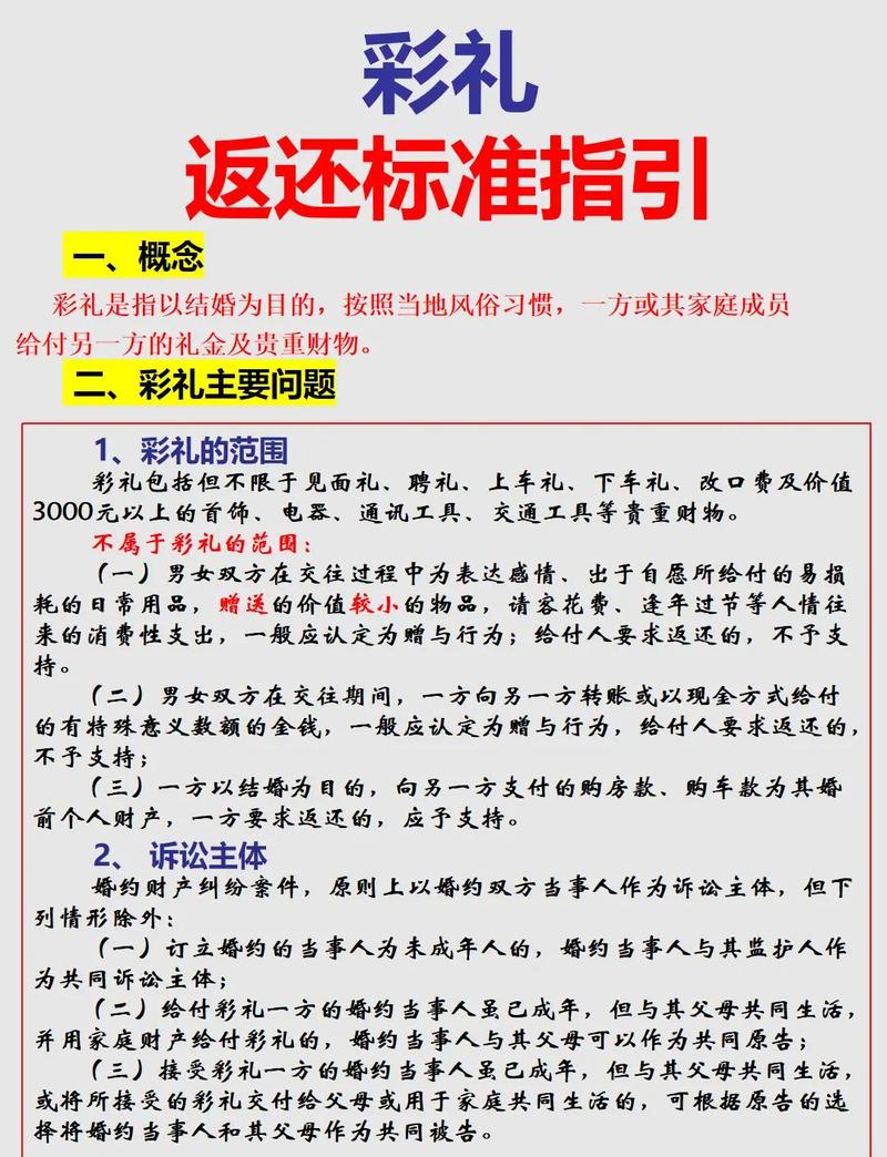 彩礼返还纠纷选所避坑指南