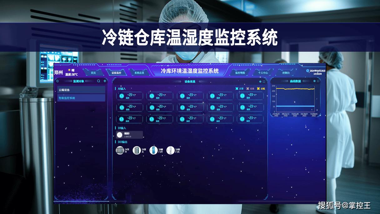 食品冷链冷库能源管理节能优化系统界面