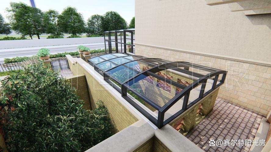 一楼天井搭建遮挡楼上阳台采光示意图