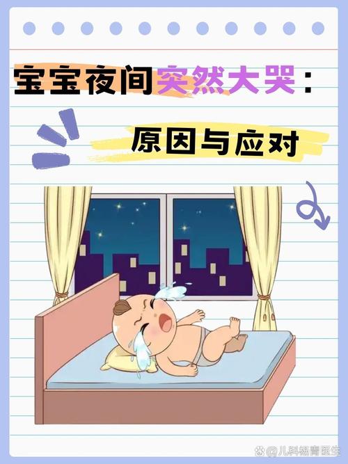 疲惫新手爸妈夜里照顾哭闹婴儿