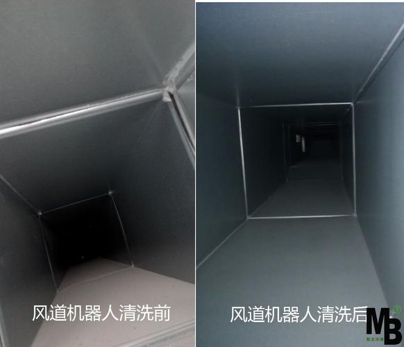 工业干燥机排风管道不锈钢改造前后对比