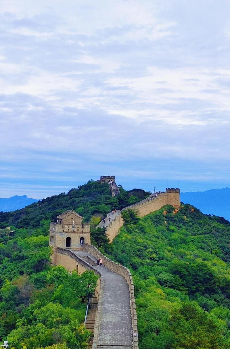 北京八达岭长城北八楼好汉坡全景