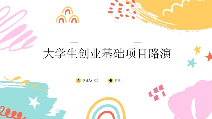 学生项目路演现场展示PPT